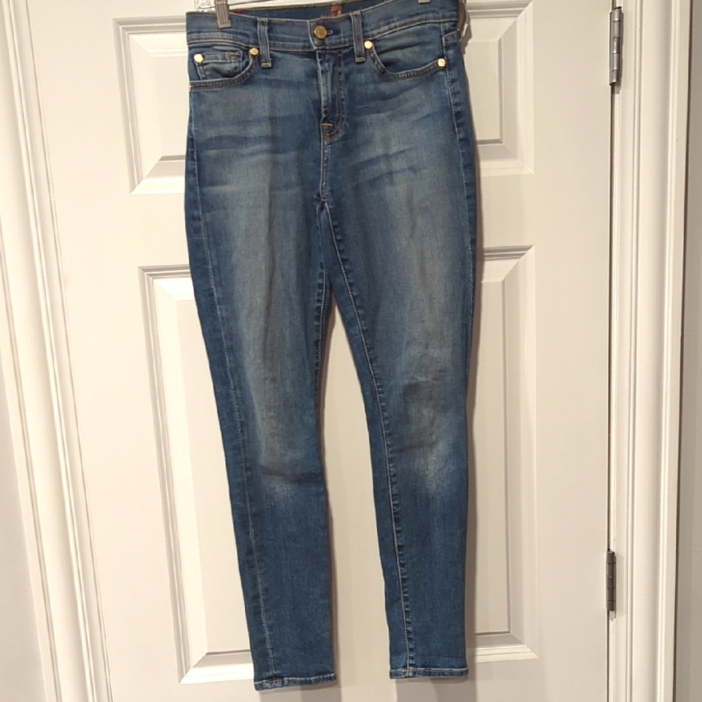7 For All Mankind Women's Skinny Jeans in Blue